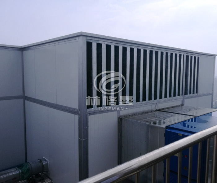 佛山越秀星匯云錦廣場天面油煙排風(fēng)機(jī)噪聲治理相片